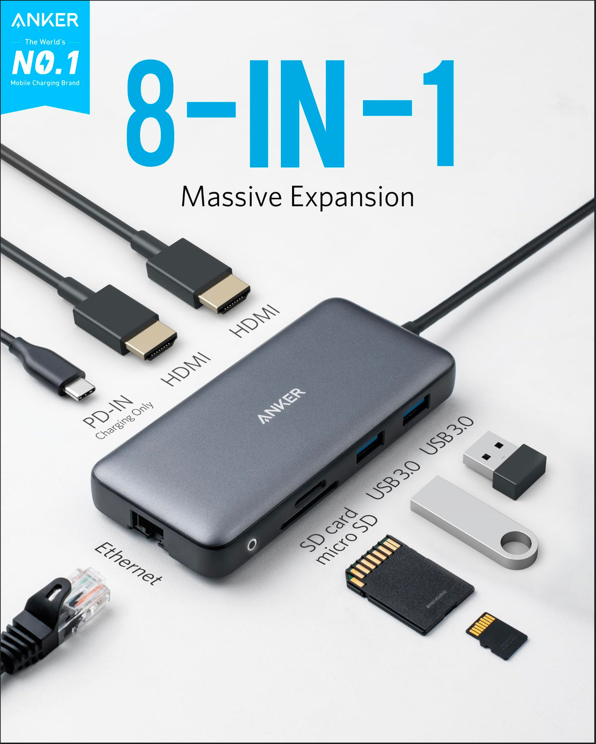 Anker 553 USB-C Hub (8-in-1) — supplier image 2