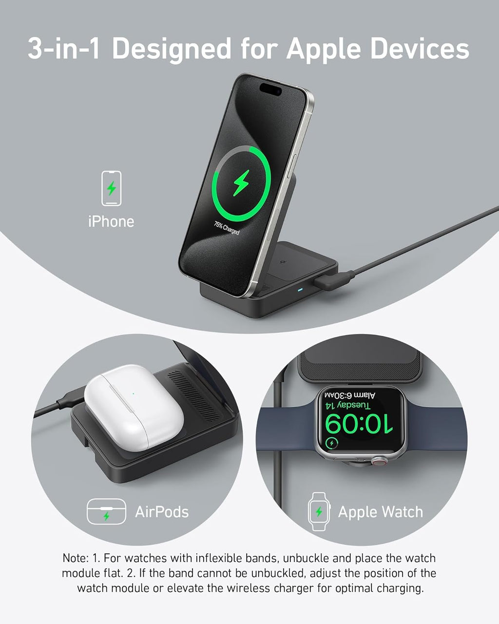 Anker MagGo Foldable 3-in-1 Wireless Charging Station — additional product view 11
