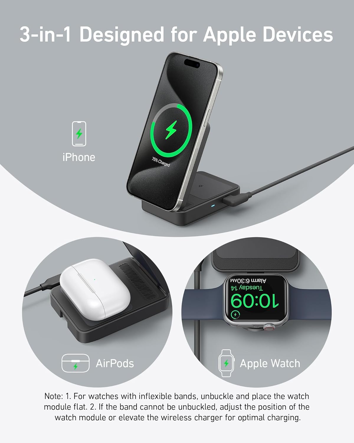 Anker MagGo Foldable 3-in-1 Wireless Charging Station — additional product view 11