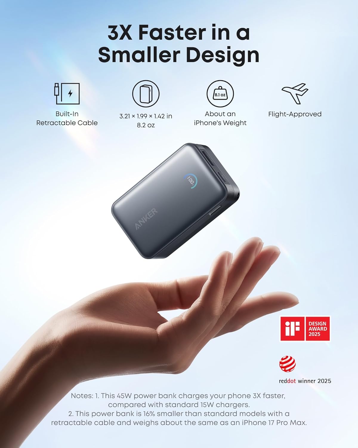 Anker Nano Power Bank (10K, 45W, Built-In Retractable USB-C Cable) — supplier image 4