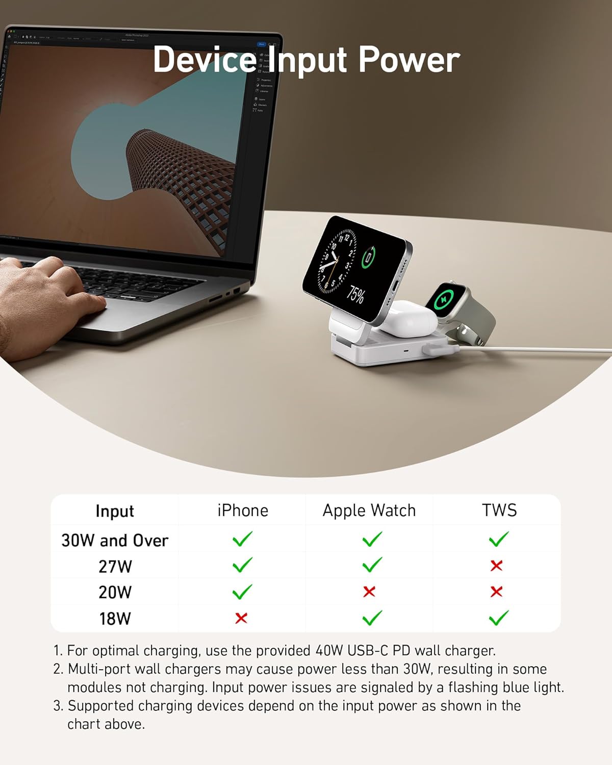 Anker MagGo Foldable 3-in-1 Wireless Charging Station — additional product view 5