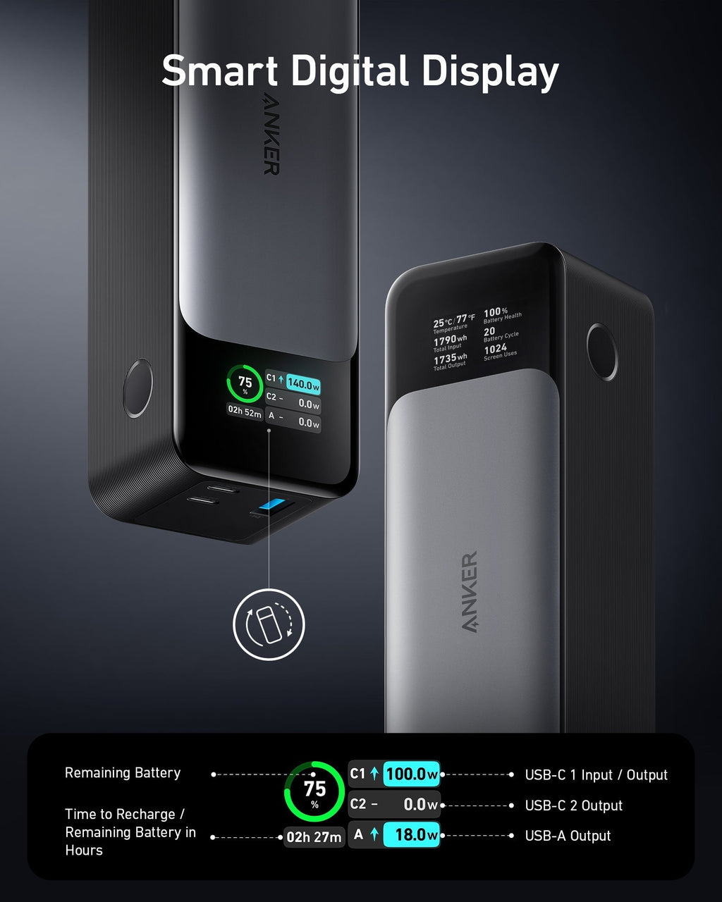 Anker 737 Power Bank (PowerCore 24K) — supplier image 3