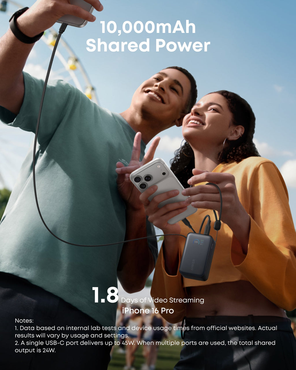 Anker Nano Power Bank (10K, 45W, Built-In Retractable USB-C Cable) — supplier image 6