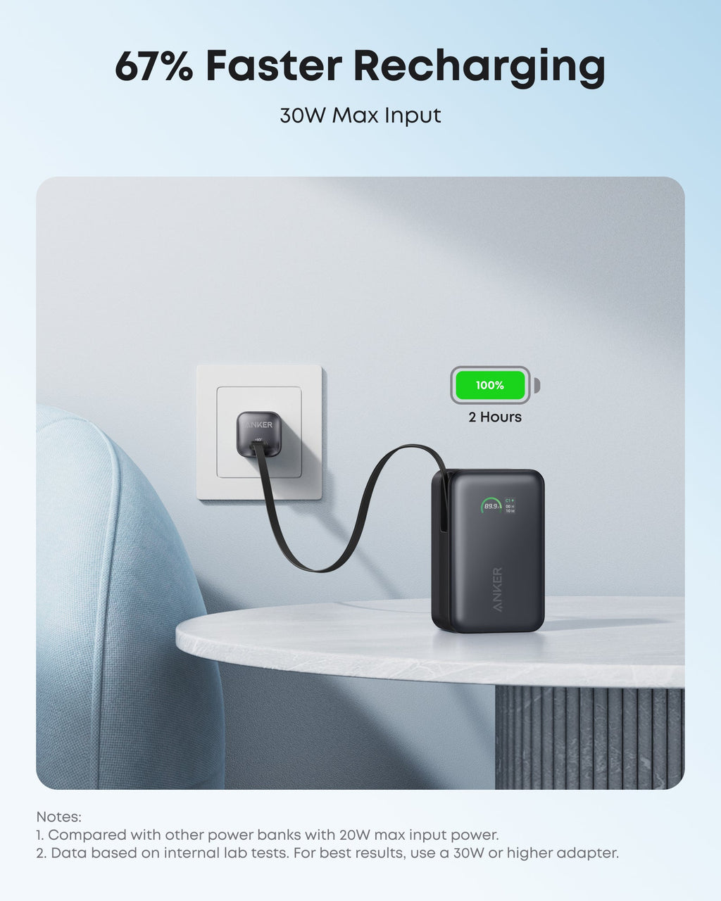 Anker Nano Power Bank (10K, 45W, Built-In Retractable USB-C Cable) — supplier image 8