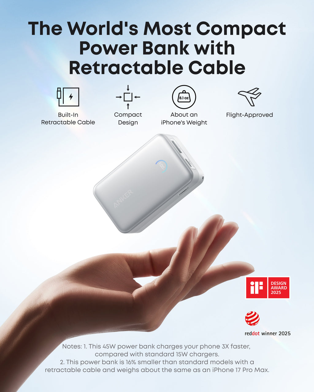 Anker Nano Power Bank (10K, 45W, Built-In Retractable USB-C Cable) — supplier image 12