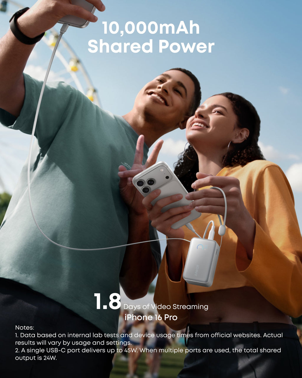 Anker Nano Power Bank (10K, 45W, Built-In Retractable USB-C Cable) — supplier image 14