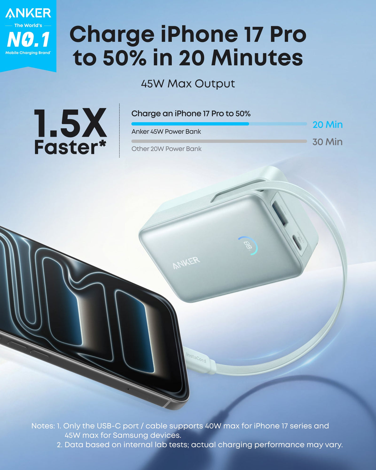 Anker Nano Power Bank (10K, 45W, Built-In Retractable USB-C Cable) — supplier image 17