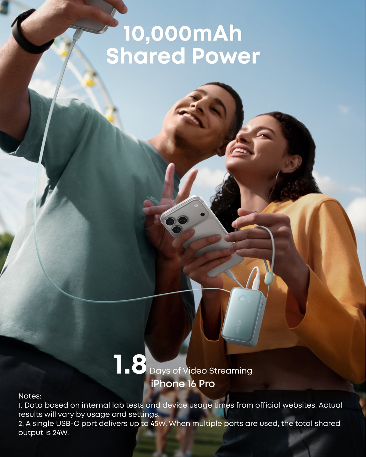 Anker Nano Power Bank (10K, 45W, Built-In Retractable USB-C Cable) — supplier image 21