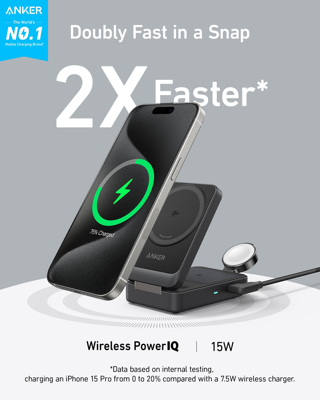 Anker MagGo Foldable 3-in-1 Wireless Charging Station — additional product view 8