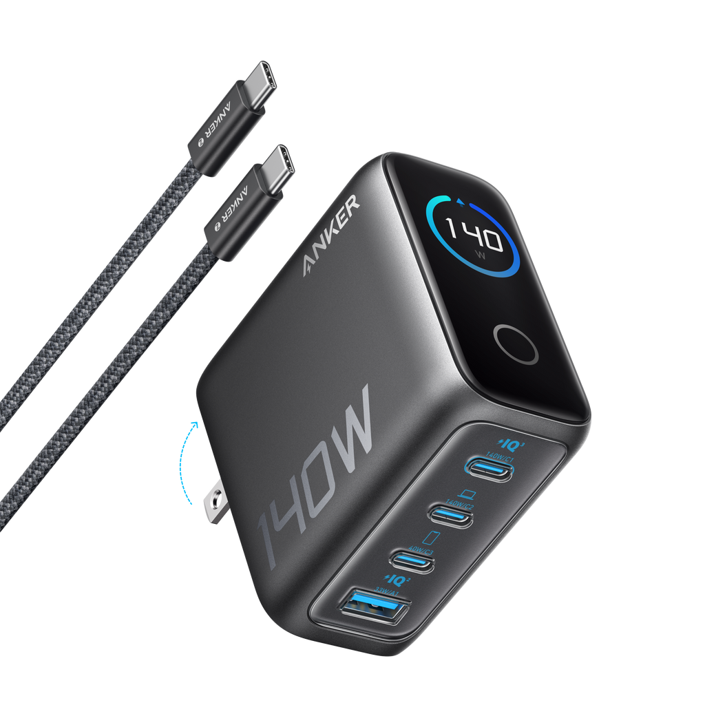 Anker Charger (140W, 4-Port, PD 3.1) with USB-C Cable — supplier image 1