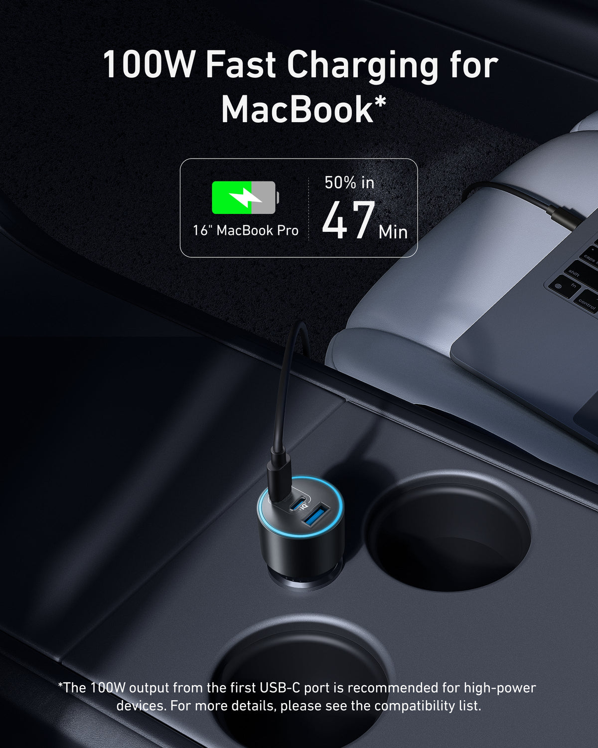 Anker Nano Car Charger (167.5W, 3 Ports) — additional product view 2