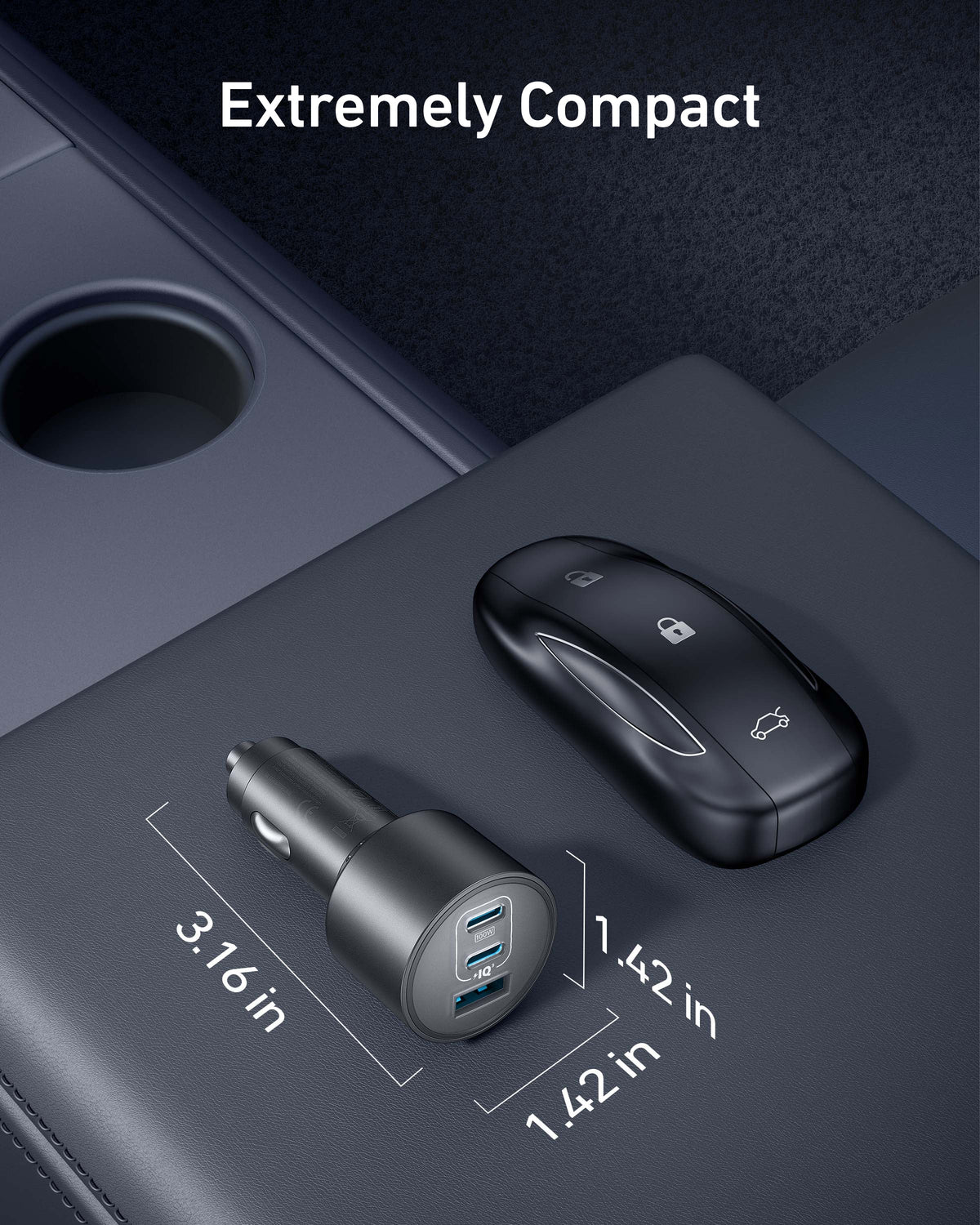 Anker Nano Car Charger (167.5W, 3 Ports) — additional product view 4