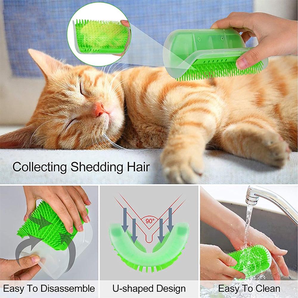 Wall-Mounted Cat Grooming Brush — supplier image 5