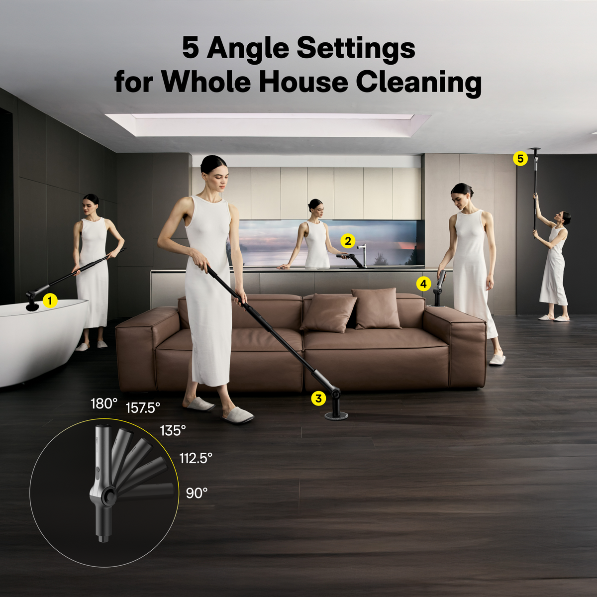 HOTO Flexi™ Cordless Spin Scrubber — supplier image 5