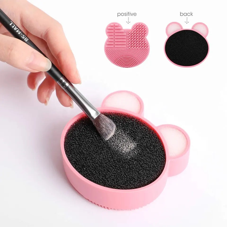 Silicone Makeup Brush Cleaning Mat & Drying Holder — additional product view 2