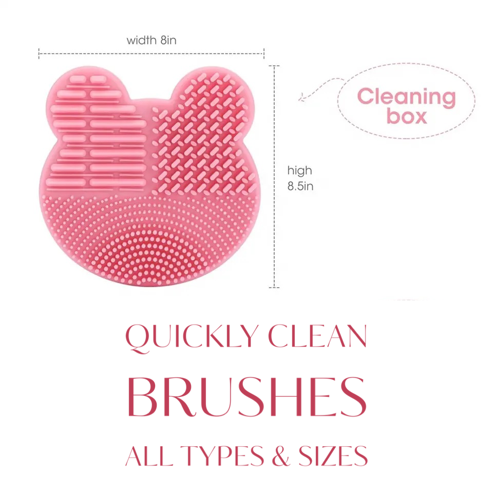 Silicone Makeup Brush Cleaning Mat & Drying Holder — additional product view 1