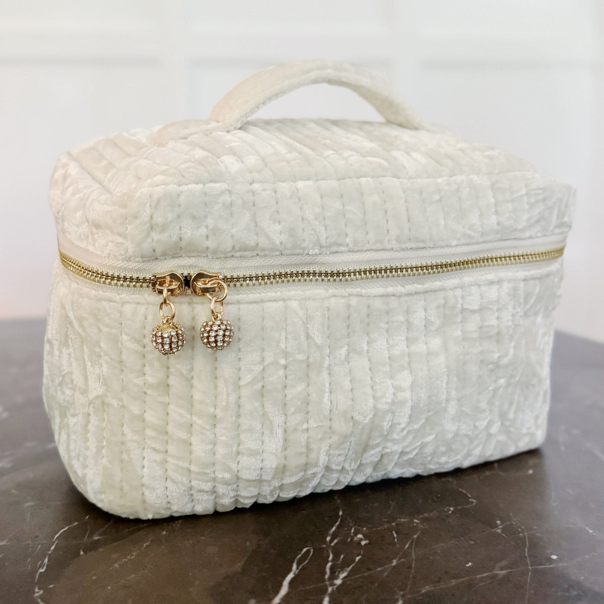 Quilted Velvet Vanity Case — additional product view 2