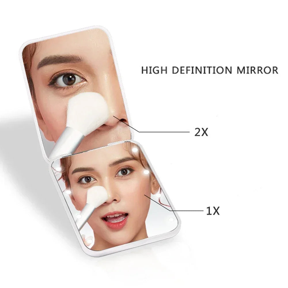 Mini LED Makeup Mirror — 2X Magnification — additional product view 1