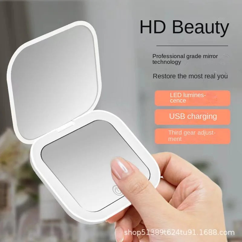 Mini Folding LED Makeup Mirror