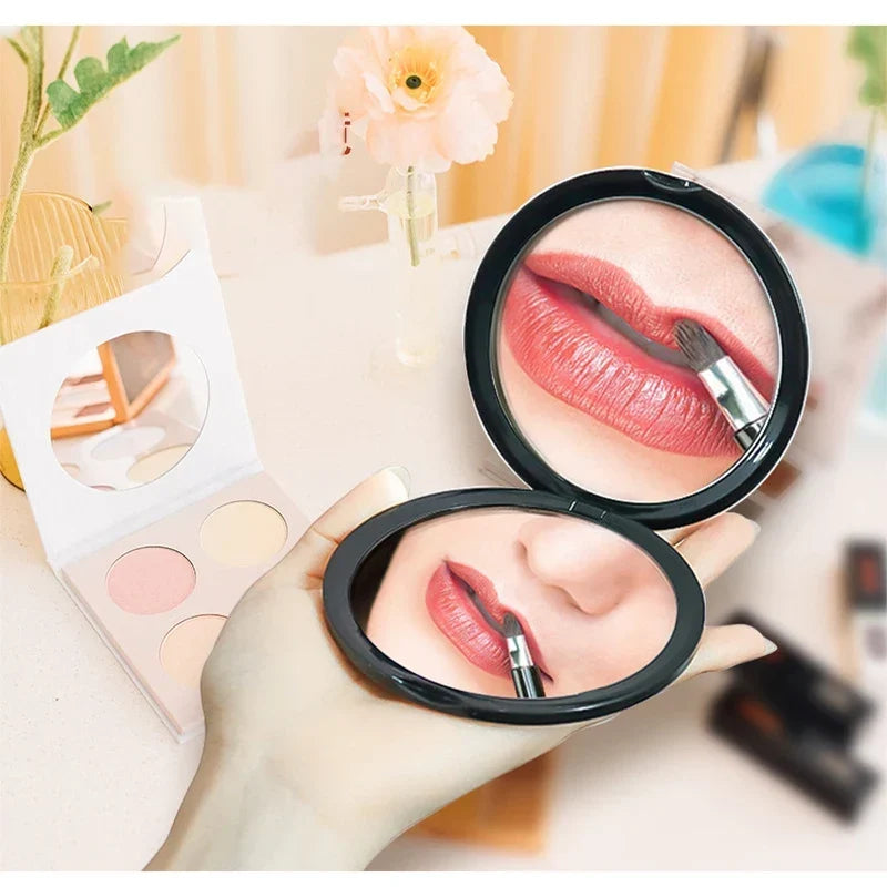 Compact double-sided makeup mirror detail view