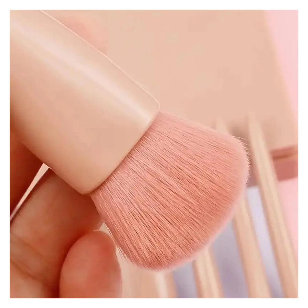 Mini Makeup Brush Set with Case & Mirror — 5 Piece — additional product view 2