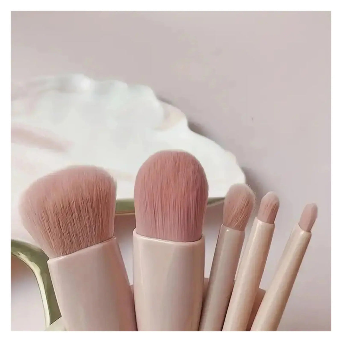 Mini Makeup Brush Set with Case & Mirror — 5 Piece — additional product view 3