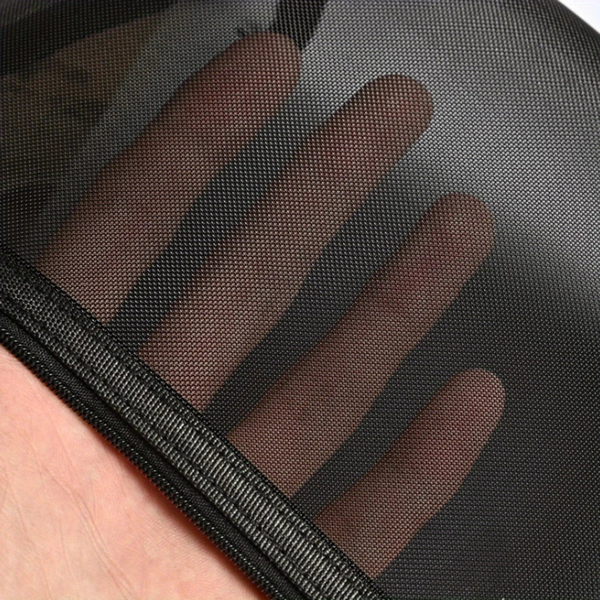 Black Mesh Travel Cosmetic Bag — additional product view 1