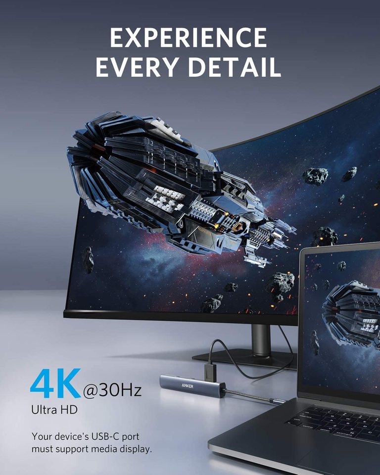 Anker 543 USB-C Hub (6-in-1, Slim) — supplier image 4