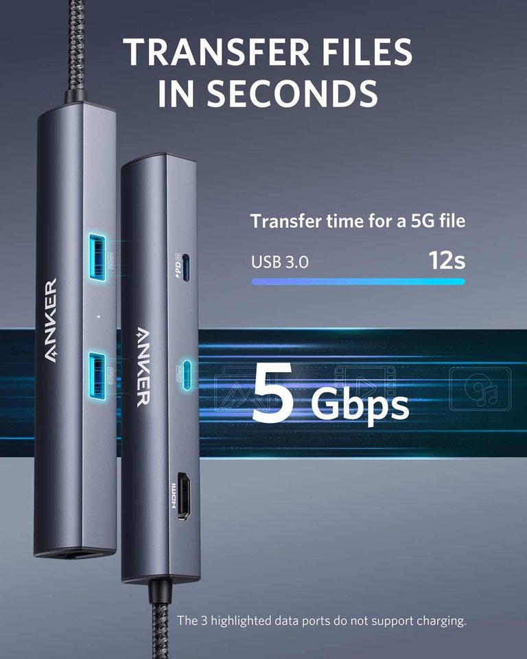 Anker 543 USB-C Hub (6-in-1, Slim) — supplier image 5