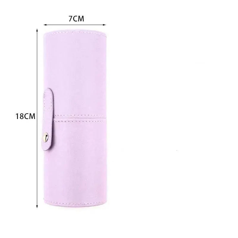 PU Makeup Brush Holder with Lid — supplier image 23