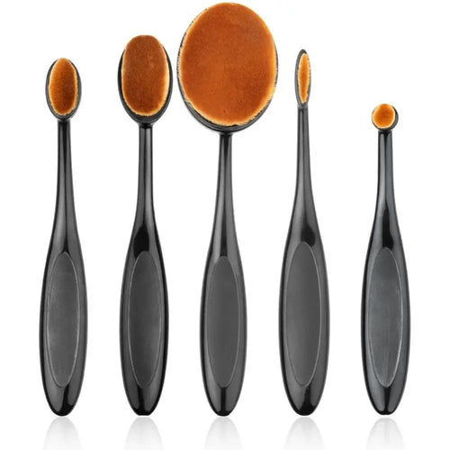 5-Piece Oval Makeup Brush Set — supplier image 2